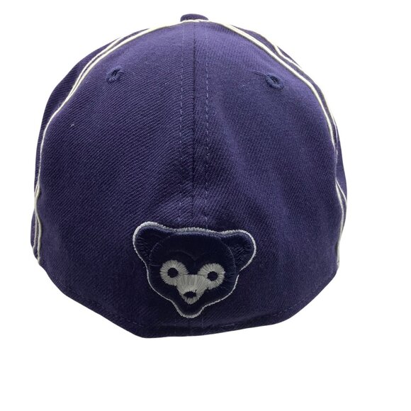 Chicago Cubs New Era 59Fifty Cooperstown Collection Blue Baseball Cap Size 7 1/8 - Picture 3 of 6